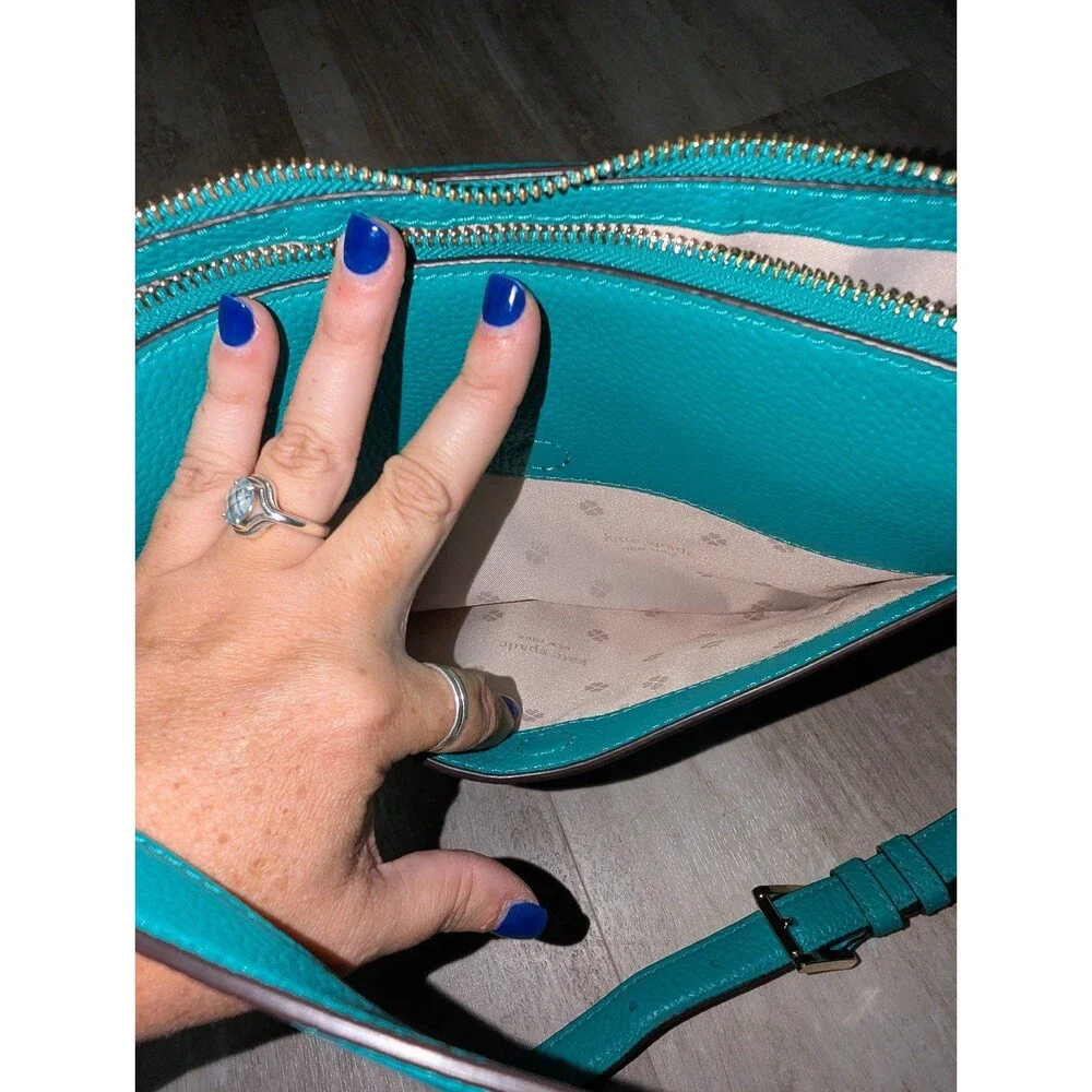 kate spade teal peddled
